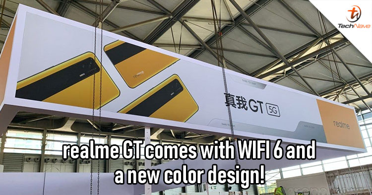 realme GT's outlook and design spotted on MWC decoration posters!