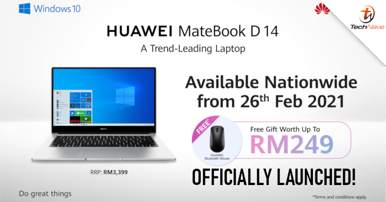 Huawei MateBook D 14 2020 Malaysia release: 10th Gen Intel processor, MX250 GPU, 13 hour battery at RM3399