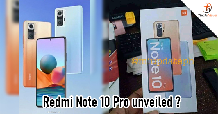 Leaked official render and retail box of Redmi Note 10 Pro