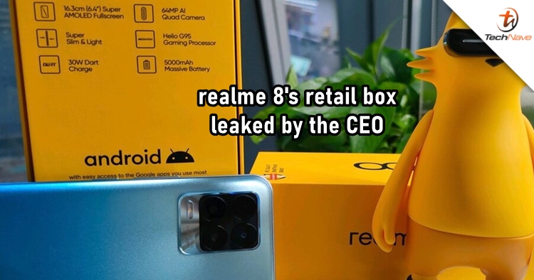 realme India CEO posted a picture of realme 8's retail box, revealing some key tech specs