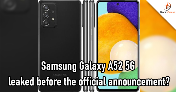 Samsung Galaxy A52 5G tech specs listed by online retailer before an official announcement