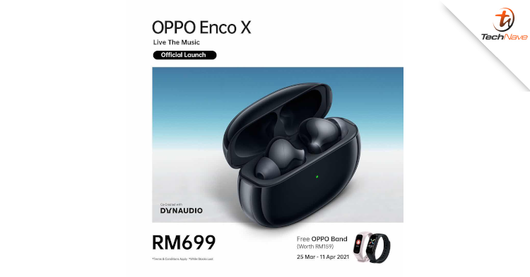 OPPO Enco X Malaysia Pre-order: Get free OPPO Band worth RM159