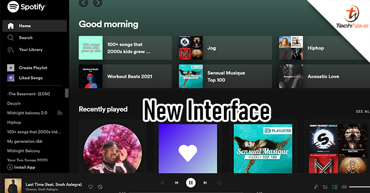 Spotify launches new interface for web player and desktop app