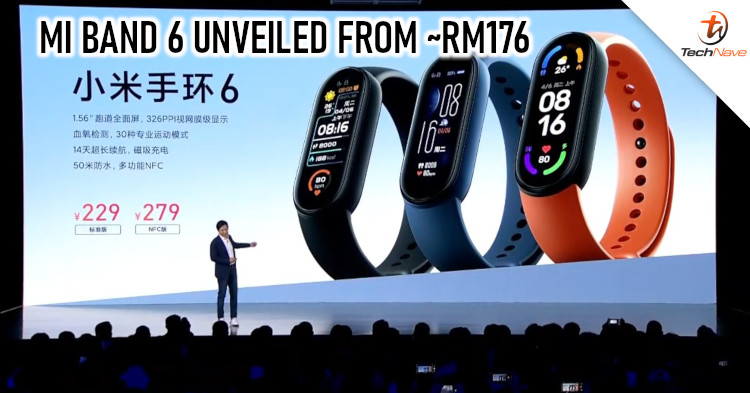 Xiaomi Mi Band 6 release: 1.56-inch AMOLED display, up to 19-day battery life, 50m water resistant from ~RM144