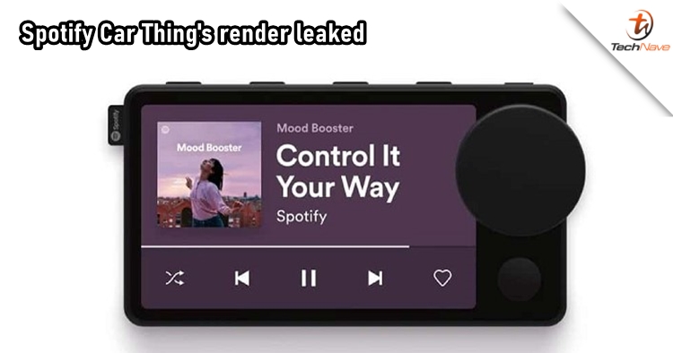 The render of Spotify's car player 'Car Thing' is found in the app's code