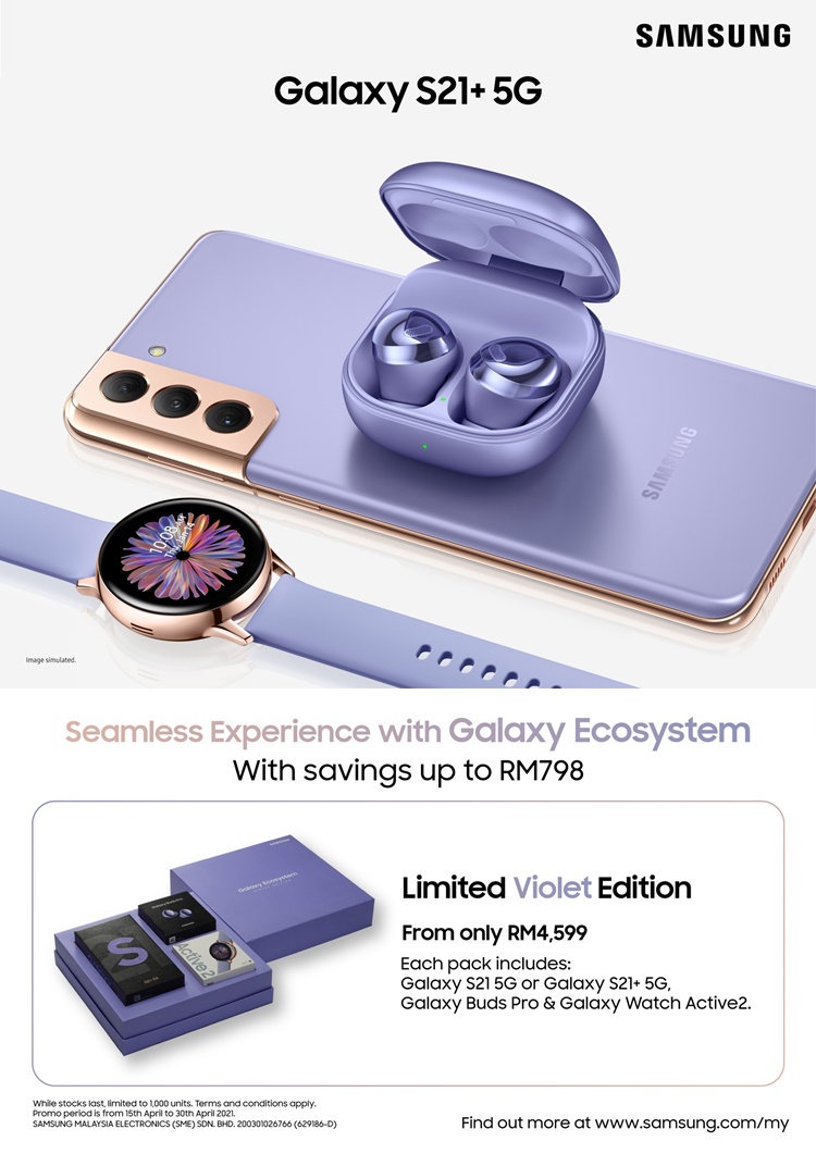Dialoog Uitvoeren Classificeren There's a new Limited Violet Edition Galaxy Ecosystem Pack for a limited  time, price starting from RM4599 | TechNave