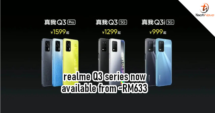 realme Q3 series release: Up to 120Hz display, 64MP main camera, and 5000mAh battery from ~RM633