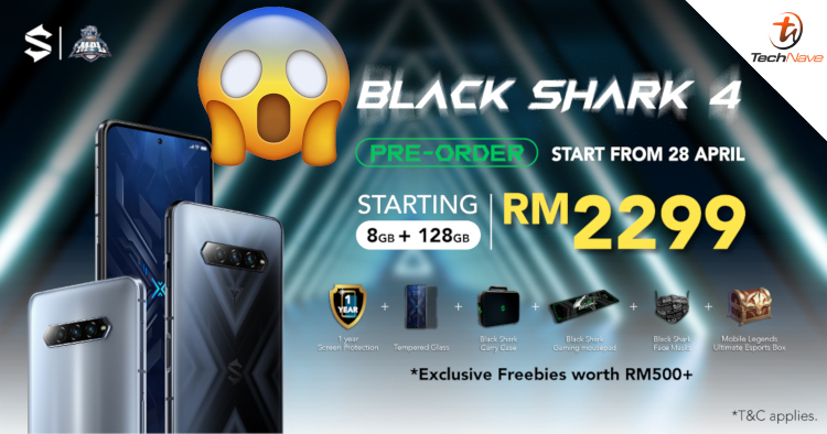 Black Shark 4 Malaysia release: SD870, up to 12GB RAM, 120W charging from RM2299