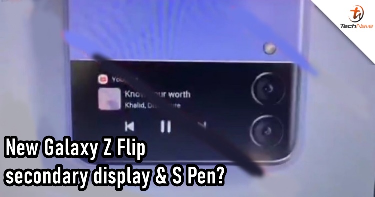 New Samsung Galaxy Z Flip promotional images leaked with a smaller secondary display and S Pen