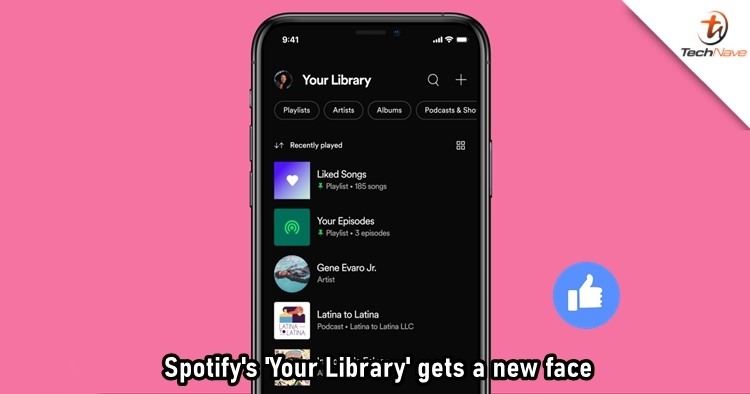Spotify rolls out new design for 'Your Library'