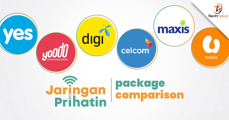 Comparison: Jaringan Prihatin by YES 4G, Yoodo, Digi, Celcom, Maxis and U Mobile