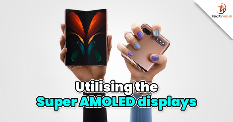 How to utilise the Super AMOLED displays of the Galaxy Z Fold2 5G and Galaxy Z Flip