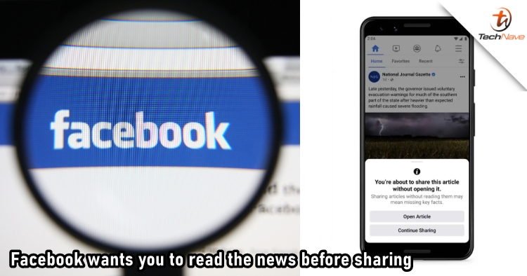 Facebook will ask users to read the news before sharing them to prevent the spread of misinformation