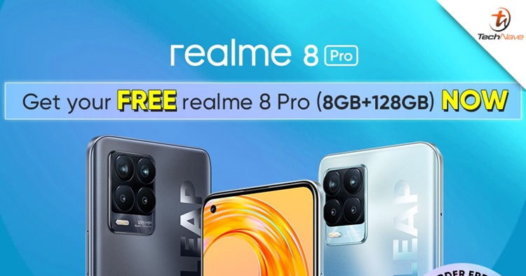 You can get a realme 8 Pro for free from Celcom's MEGA Lightning XL Pass plan