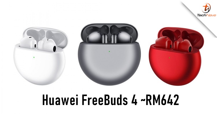Huawei FreeBuds 4 release: ANC and wireless charging, priced at ~RM642