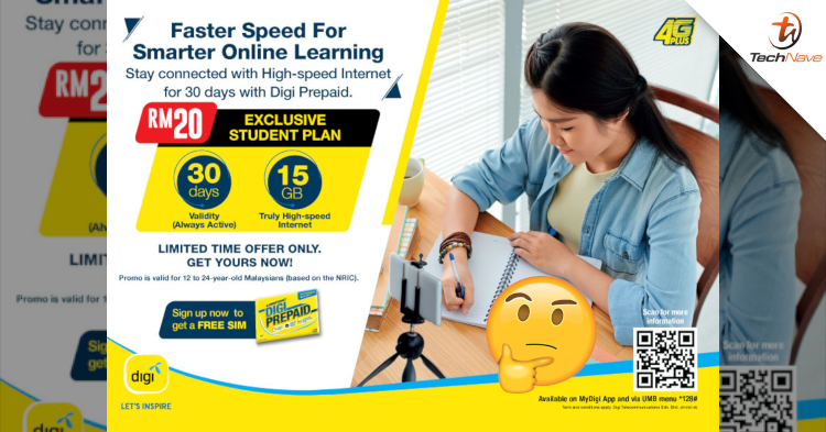 Students can now get 15GB of mobile date for only RM20 with Digi's Pakej Data Khas Pelajar