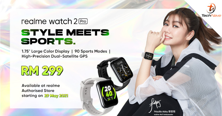 realme Watch 2 Pro will be available in Malaysia on 29 May 2021 for RM299