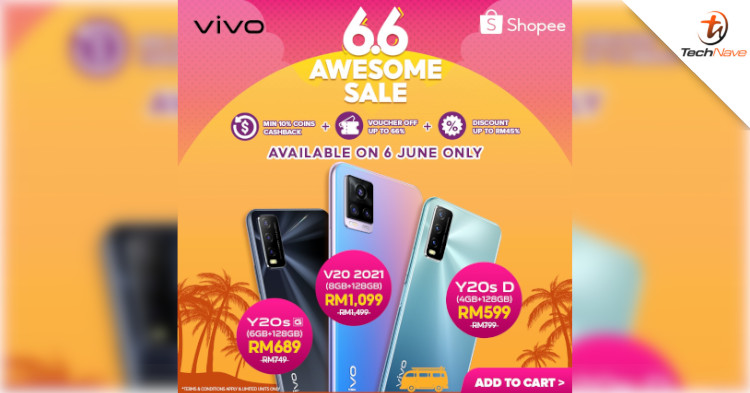 vivo announces 6.6 Sale on Shopee, offering discounts up to 26%