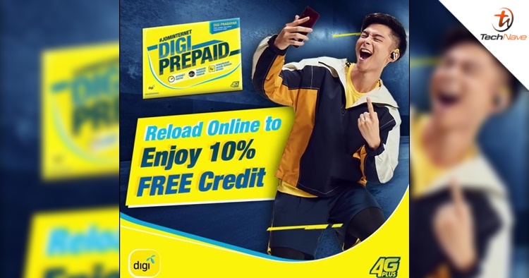 Digi prepaid users can now earn up to 10% free credit when reloaded digitally