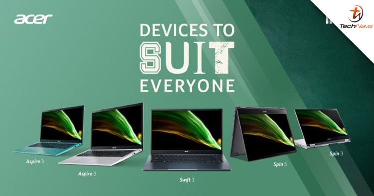 Acer Swift 3, Spin 3, Spin 5 & Aspire 3 Malaysia release: 11th Gen Intel Core process, starting price from RM2899