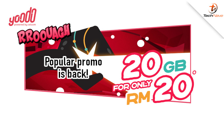 Yoodo is back with 20 for 20, get 20GB data for just RM20/month