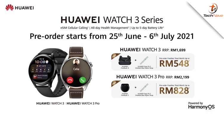 Huawei Watch 3 Series Malaysia pre-order: Coming with HarmonyOS 2, starting price from RM1699