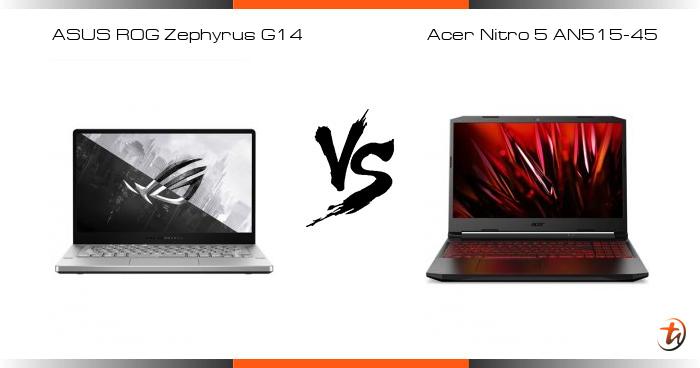 acer nitro 5 vs asus zephyrus g14