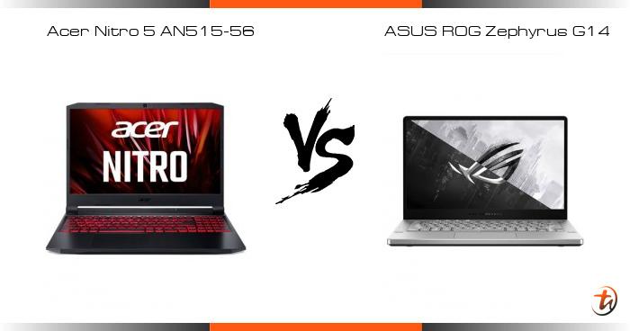 acer nitro 5 vs asus zephyrus g14