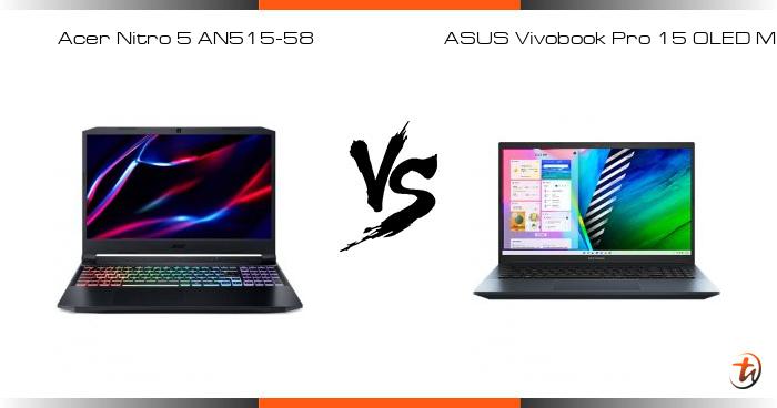 asus vivobook 15 vs acer nitro 5