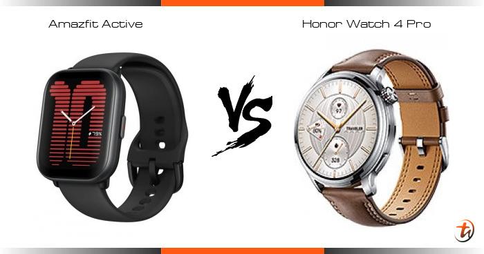 Banding Amazfit Active dan Honor Watch 4 Pro - Spesifikasi dan harga di ...