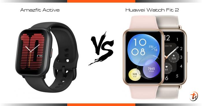Banding Amazfit Active dan Huawei Watch Fit 2 - Spesifikasi dan harga ...