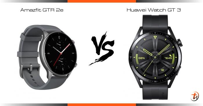 Amazfit gtr 2e online vs huawei gt 2e