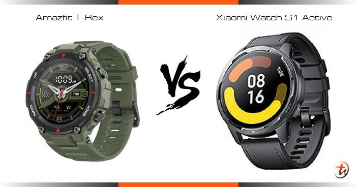 Banding Amazfit T-Rex dan Xiaomi Watch S1 Active - Spesifikasi dan ...