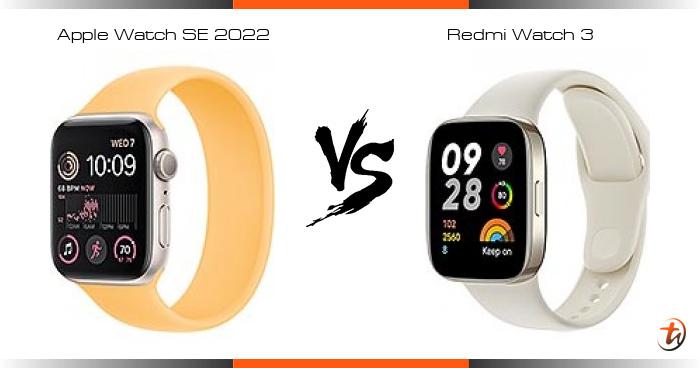 Smartwatch Apple Watch SE (2022) VS Xiaomi Redmi Watch 3