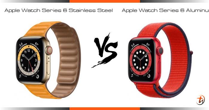 Compare Apple Watch Series 6 Stainless Steel vs Apple Watch Series 6 Apple Watch 6 Titanium Vs Stainless Steel