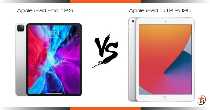 Compare Apple iPad Pro 12.9 vs Apple iPad 10.2 2020 specs ...