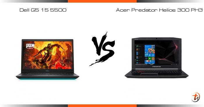 acer helios 300 vs dell g7