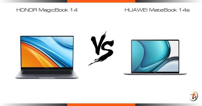 honor magicbook view 14 vs huawei matebook 14s