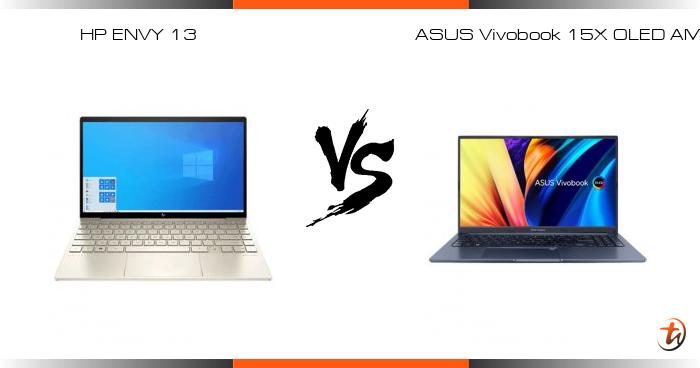 Banding Hp Envy 13 Dan Asus Vivobook 15x Oled Amd Spesifikasi Dan