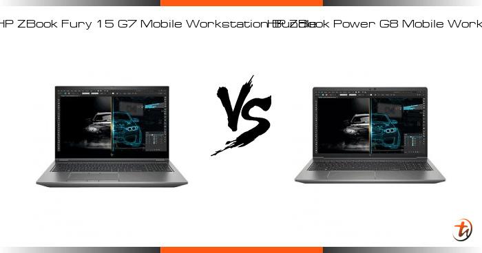 HP ZBook Fury 15 G7 Mobile Workstation Bundle 对比 HP ZBook Power G8 ...
