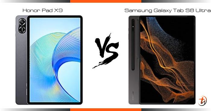 Compare Honor Pad X9 Vs Samsung Galaxy Tab S8 Ultra Specs And Malaysia ...