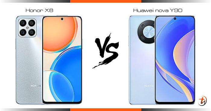 Banding Honor X8 dan Huawei nova Y90 - Spesifikasi dan harga di ...