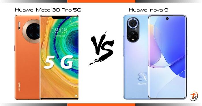 huawei nova 9 vs huawei mate 30 pro