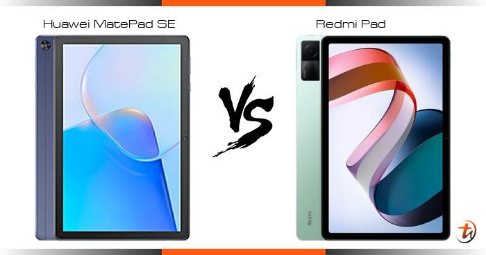 xiaomi redmi pad vs huawei matepad se