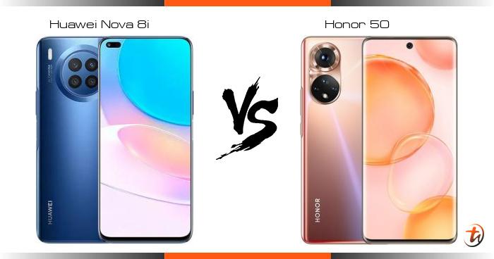 Compare Huawei Nova 8i vs Honor 50 specs and Malaysia price | phone ...