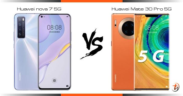 Compare Huawei nova 7 5G vs Huawei Mate 30 Pro 5G specs ...