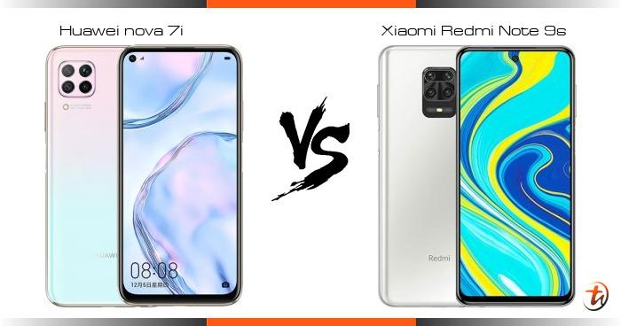 huawei nova 7i vs redmi note 9s