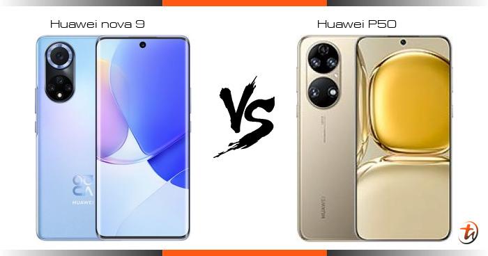 huawei p50 vs huawei nova 9