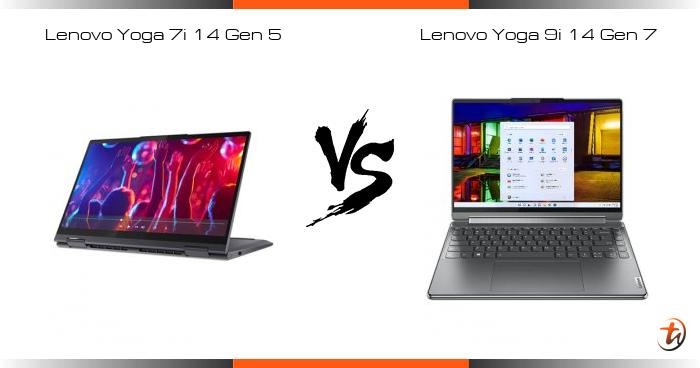 Lenovo Yoga 7i 14 Gen 5 对比Lenovo Yoga 9i 14 Gen 7 - 功能区别与规格参数对比- TechNave 中文版 Lenovo Yoga 7i 14 Gen 5 对比Lenovo Yoga 9i 14 Gen 7 - 功能区别与规格参数对比- TechNave 中文版