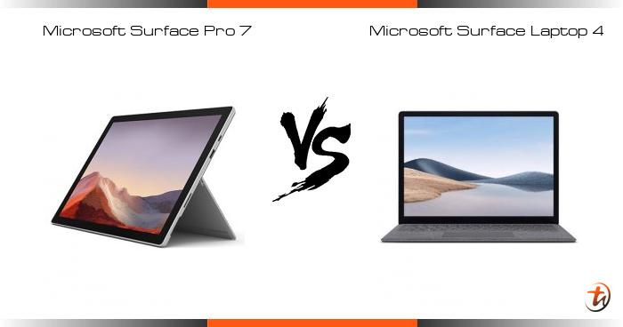 microsoft surface laptop 4 vs pro 7